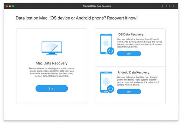 Inicie Mac Trash Data Recovery