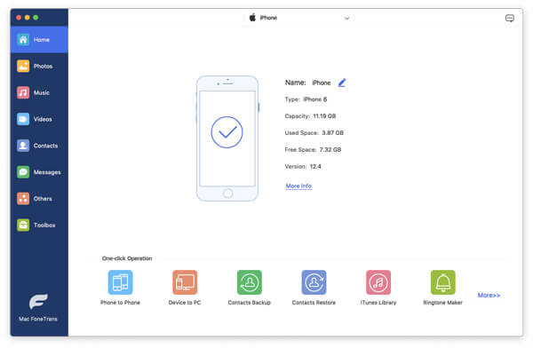 Transferencia de archivos de iPhone