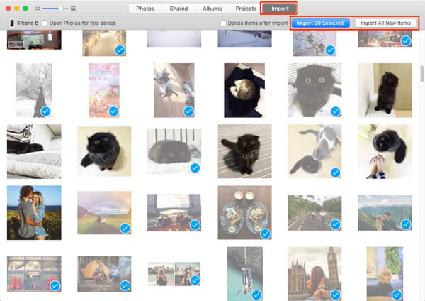 Importar fotos desde iPhone a Mac a través de la aplicación Fotos