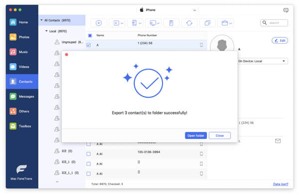 Sincronizar contactos de iPhone con Mac