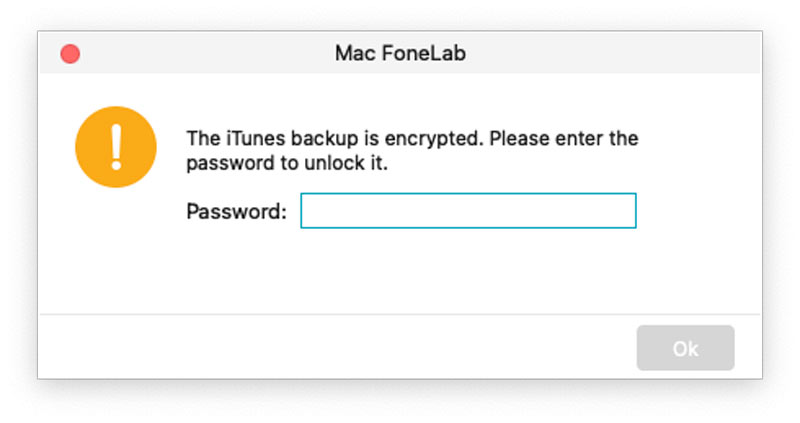 Contraseña de copia de seguridad de iTunes