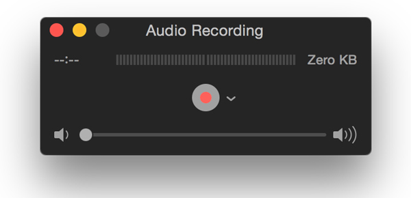 Grabar audio en Mac