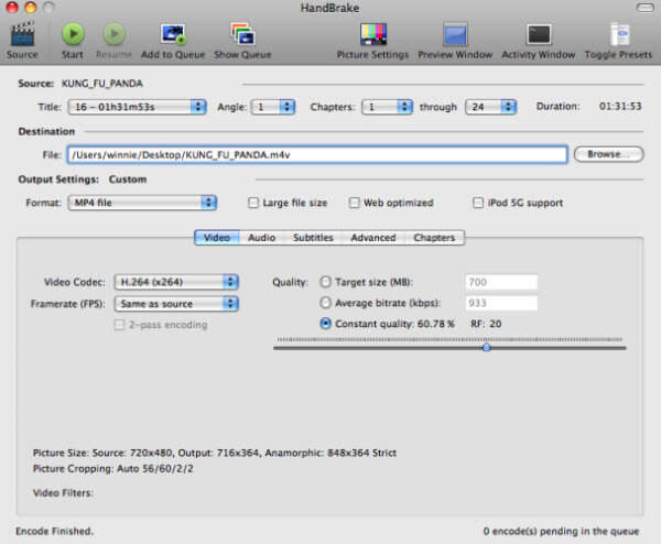 HandBrake para Mac