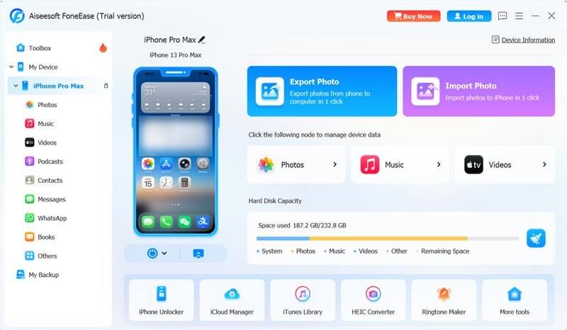 Conectar iPhone a Foneease