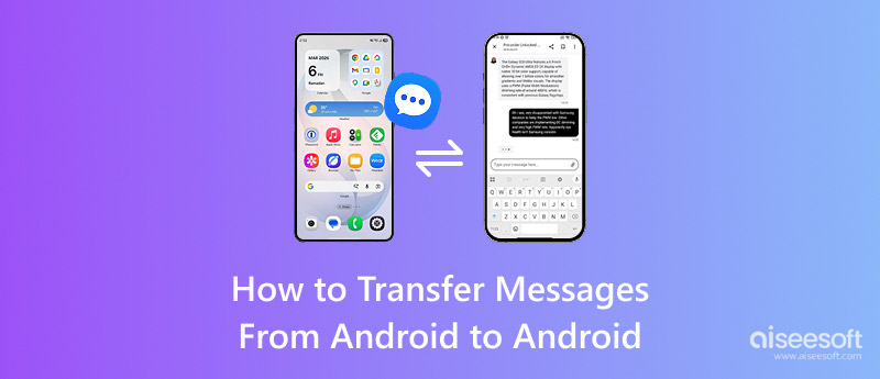 Cómo transferir mensajes de Android a Android