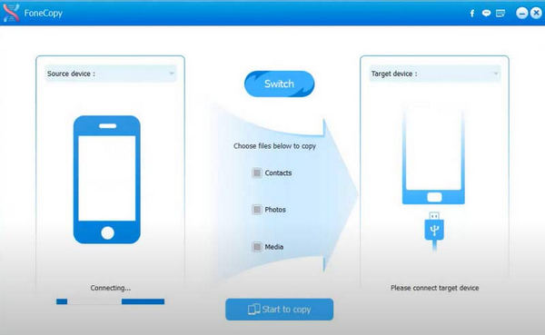 Inicio de transferencia de teléfono