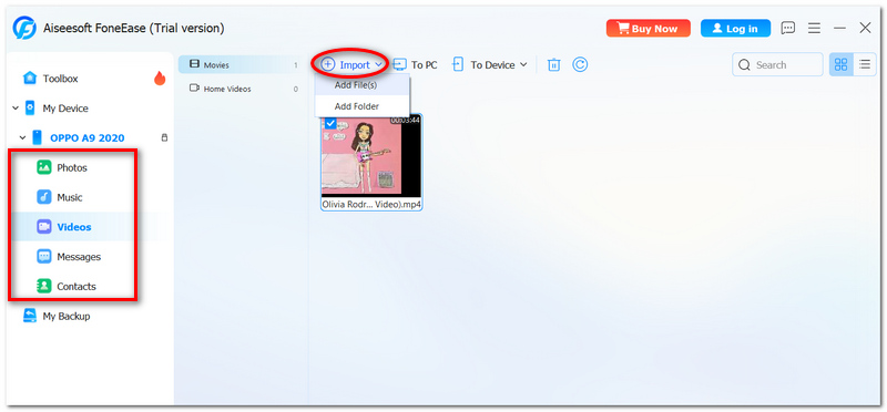 Haga clic en Agregar archivo
