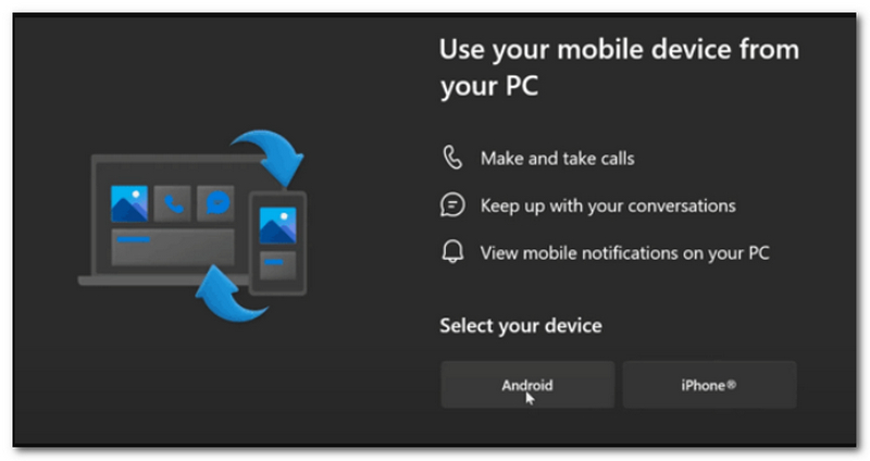 Enlace PC y Android