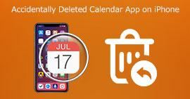 Aplicación de calendario eliminada accidentalmente en iPhone