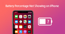 El porcentaje de batería no se muestra en el iPhone