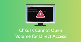 Chkdsk no puede abrir el volumen para acceso directo