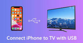 Conecte el iPhone a la TV con USB