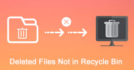 Archivos eliminados que no están en la papelera de reciclaje