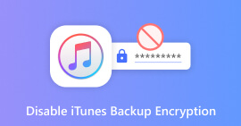 Deshabilitar la copia de seguridad cifrada de iTunes