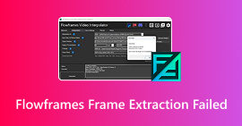Error en la extracción de marcos de Flowframes