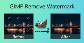 GIMP Eliminar marca de agua