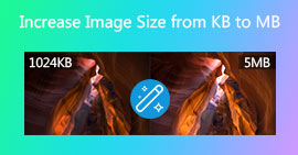 Aumentar el tamaño de la imagen en KB a MB