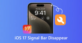 La barra de señal de iOS 17 desaparece