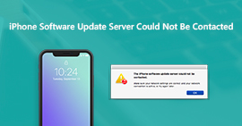 No se pudo contactar al servidor de actualización de software de iPhone