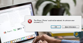 Arreglar el error de iTunes 17