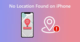 No se encontró ninguna ubicación en el iPhone