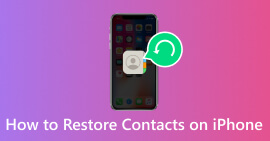 Restaurar contactos en iPhone