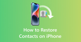 Restaurar contactos de iPhone