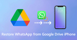 Restaurar WhatsApp de Google Drive a iPhone
