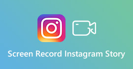 Historia de Instagram de grabación de pantalla