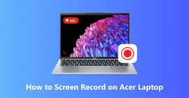 Grabación de pantalla en un portátil Acer