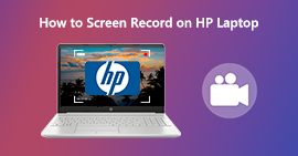 Registro de pantalla en HP