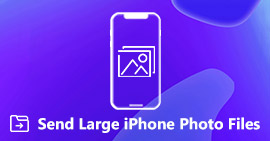 Enviar archivos de fotos grandes desde iPhone