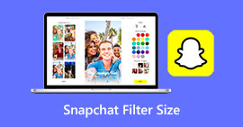 Tamaño del filtro de Snapchat