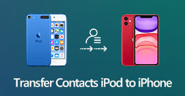 Transferir contactos de iPod a iPhone