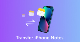 Transferir notas de iPhone