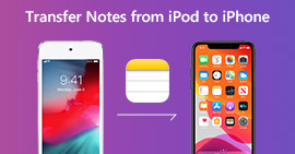 Transferir notas de iPod a iPhone