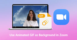 Use GIF animados como fondos en Zoom