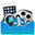 Logotipo del kit de herramientas de software multimedia de Mac