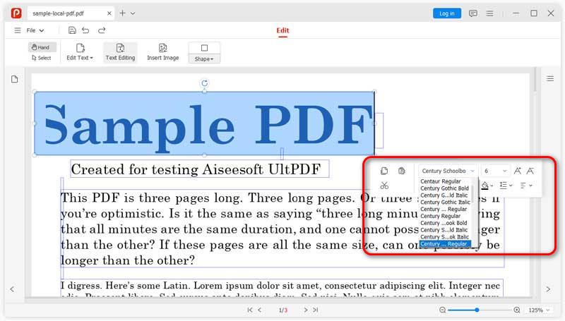 Editar formato de texto