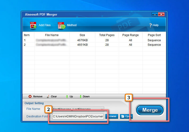 Fusionar varios PDF