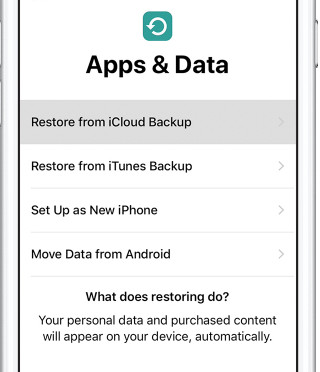 Restaurar iPhone desde iCloud