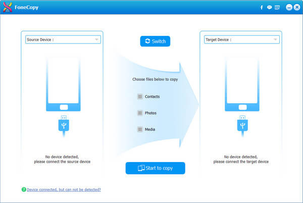 iPhone a Android Ejecutar FoneCopy