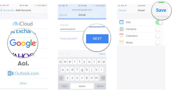 Sincronizar contactos de iPhone con Google