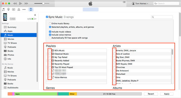 Sincroniza la música del iPod con iTunes