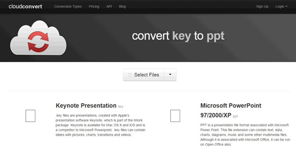 Convierta Keynote a PowerPoint con cloudconvert