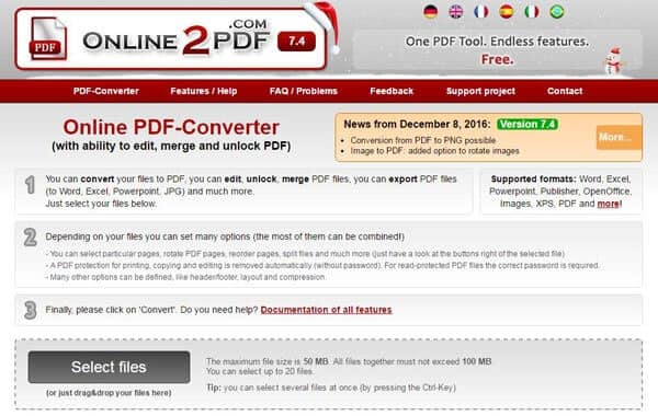 Convertidor en línea de PowerPoint a PDF