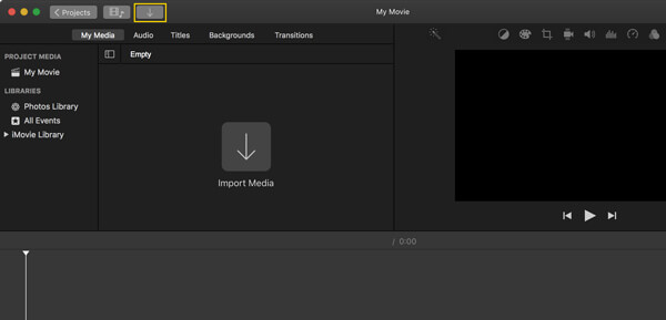 Entrada de iMovie