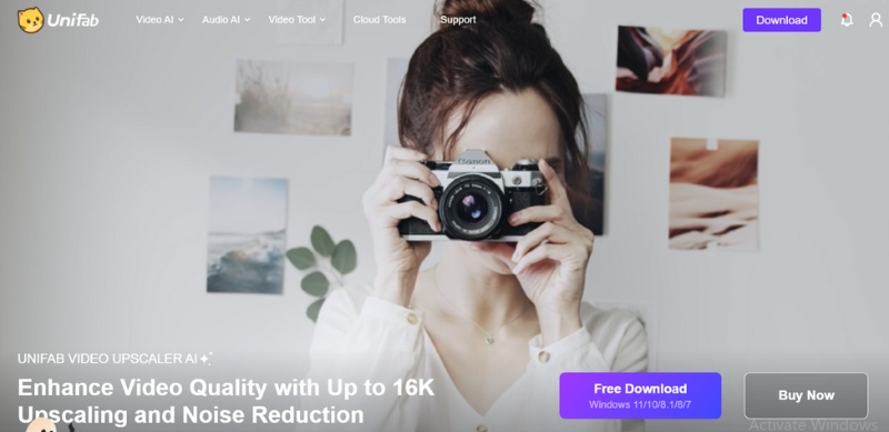 Mejora de vídeo Unifab con IA