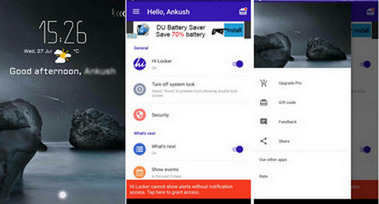 Aplicaciones de pantalla de bloqueo de Hi Locker para Android