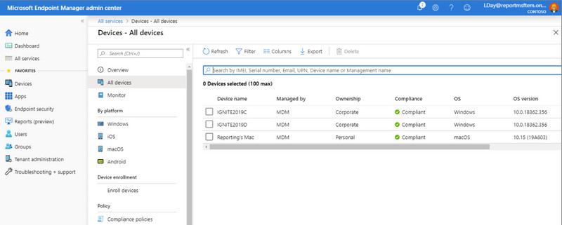 Administrador de endpoint de Microsoft